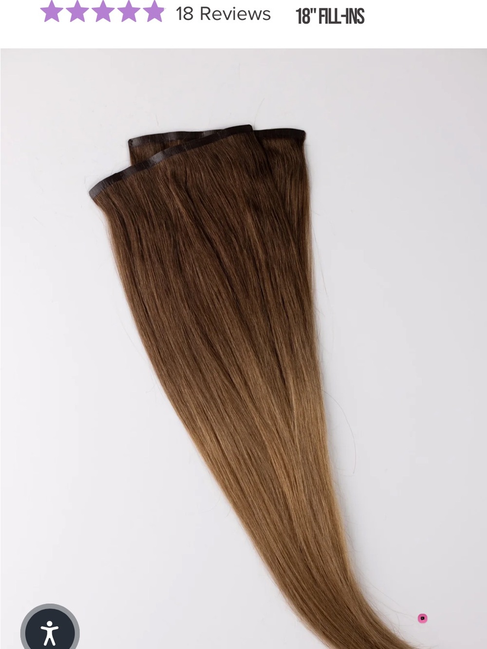 BFB Iced Latte Clip In 18 inch hair extensions fill ins for volume- unworn, NWT